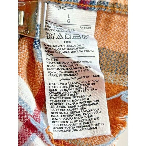 Unisex XXL Upcycled CARHART Goodfellow Fall Plaid Distressed Mixed Media Hipster - Picture 4 of 4